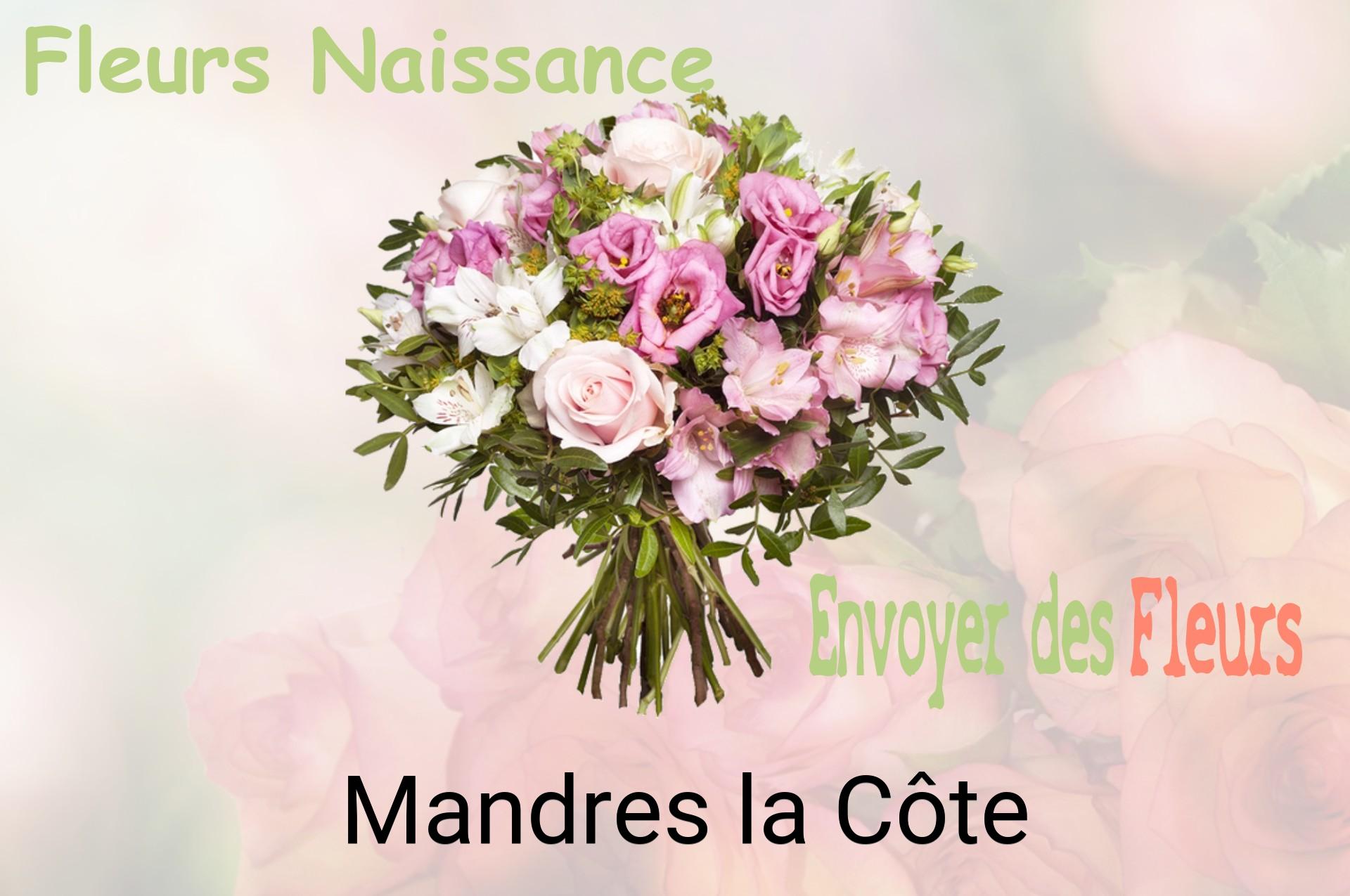 Bouquet de fleurs de naissance livré à Mandres-la-Côte